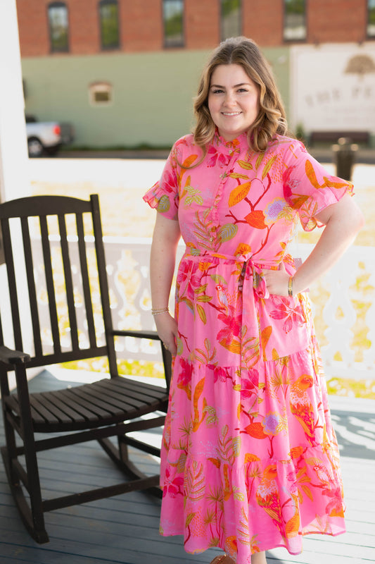 The Playa Button Up Midi Dress
