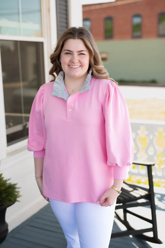 The Sally Top in Pink