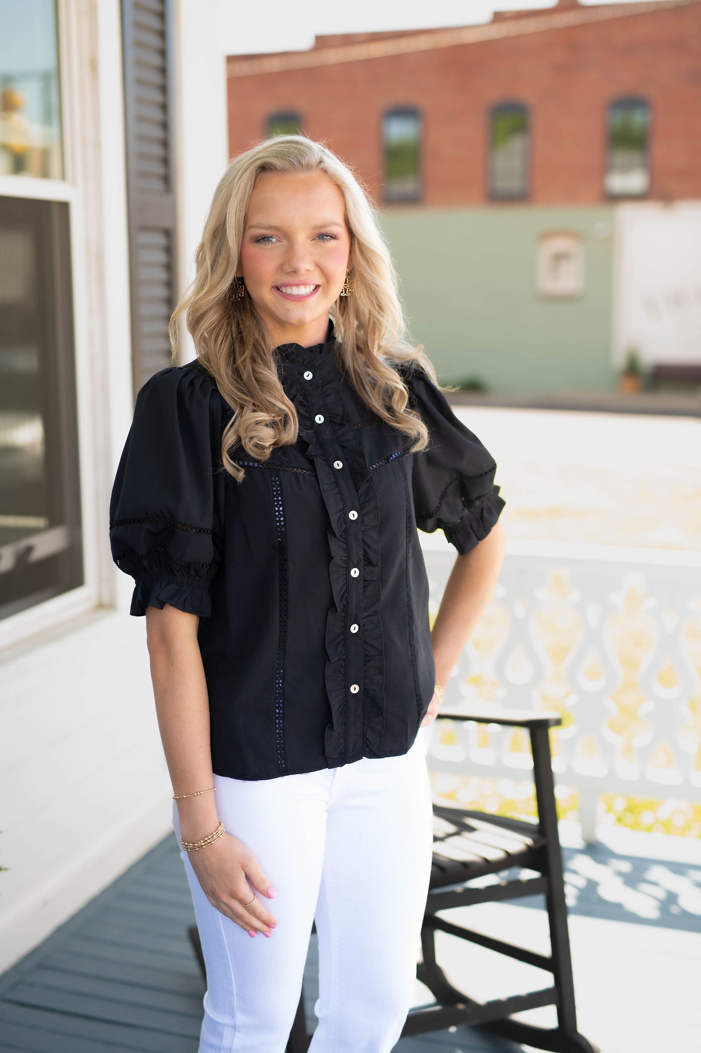 The Cara Top in Black