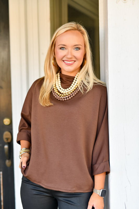 The Effortless Edit Top in Brown
