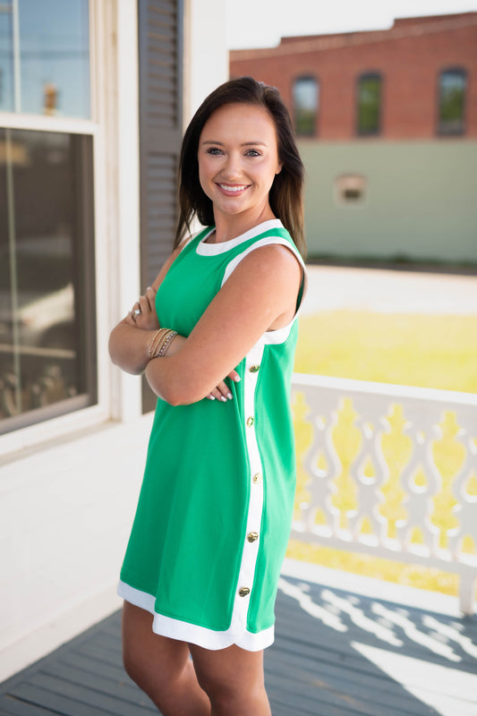 The Sonya Dress In Green