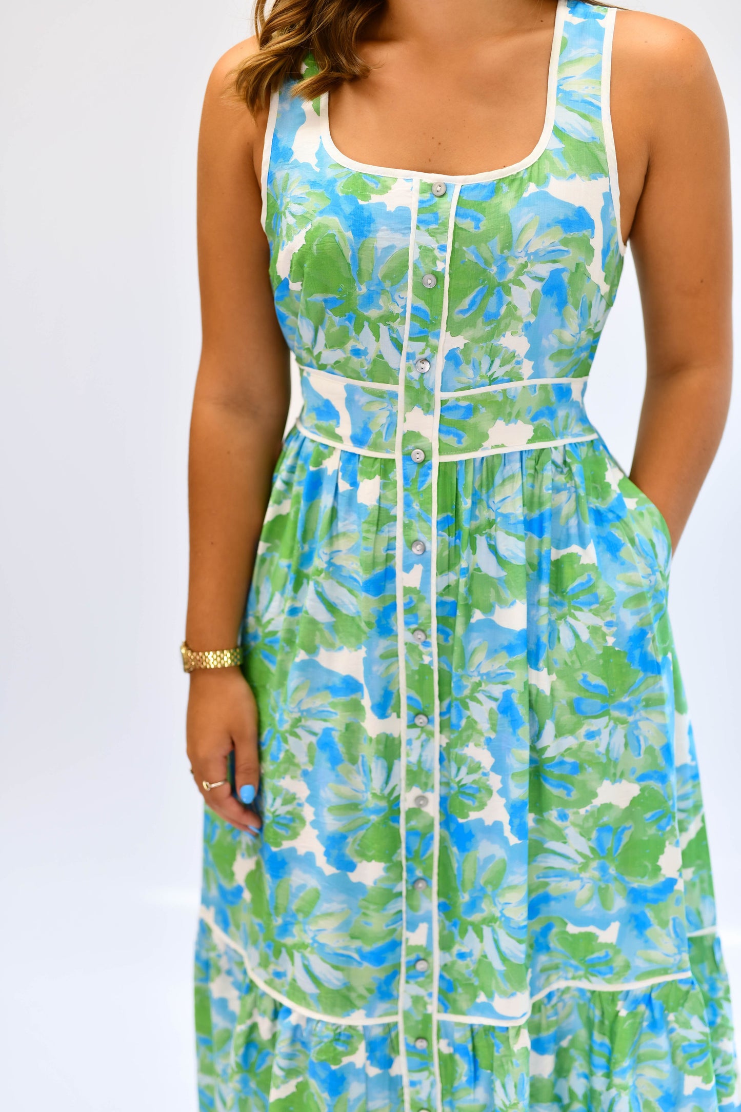 Seabreeze Floral Midi Dress