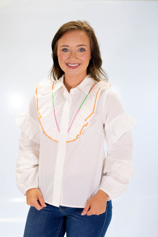 The Citrus Stitch Blouse