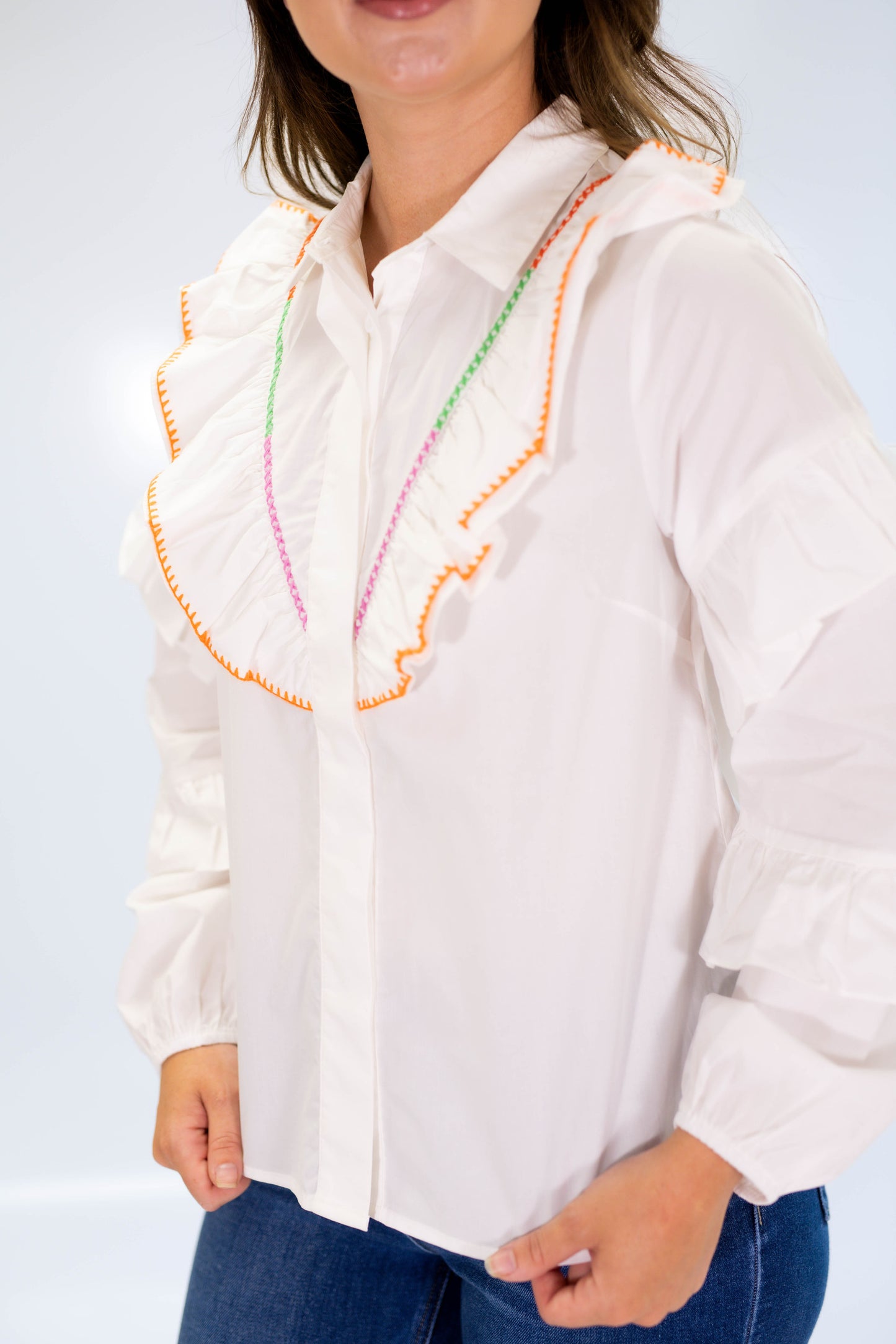 The Citrus Stitch Blouse