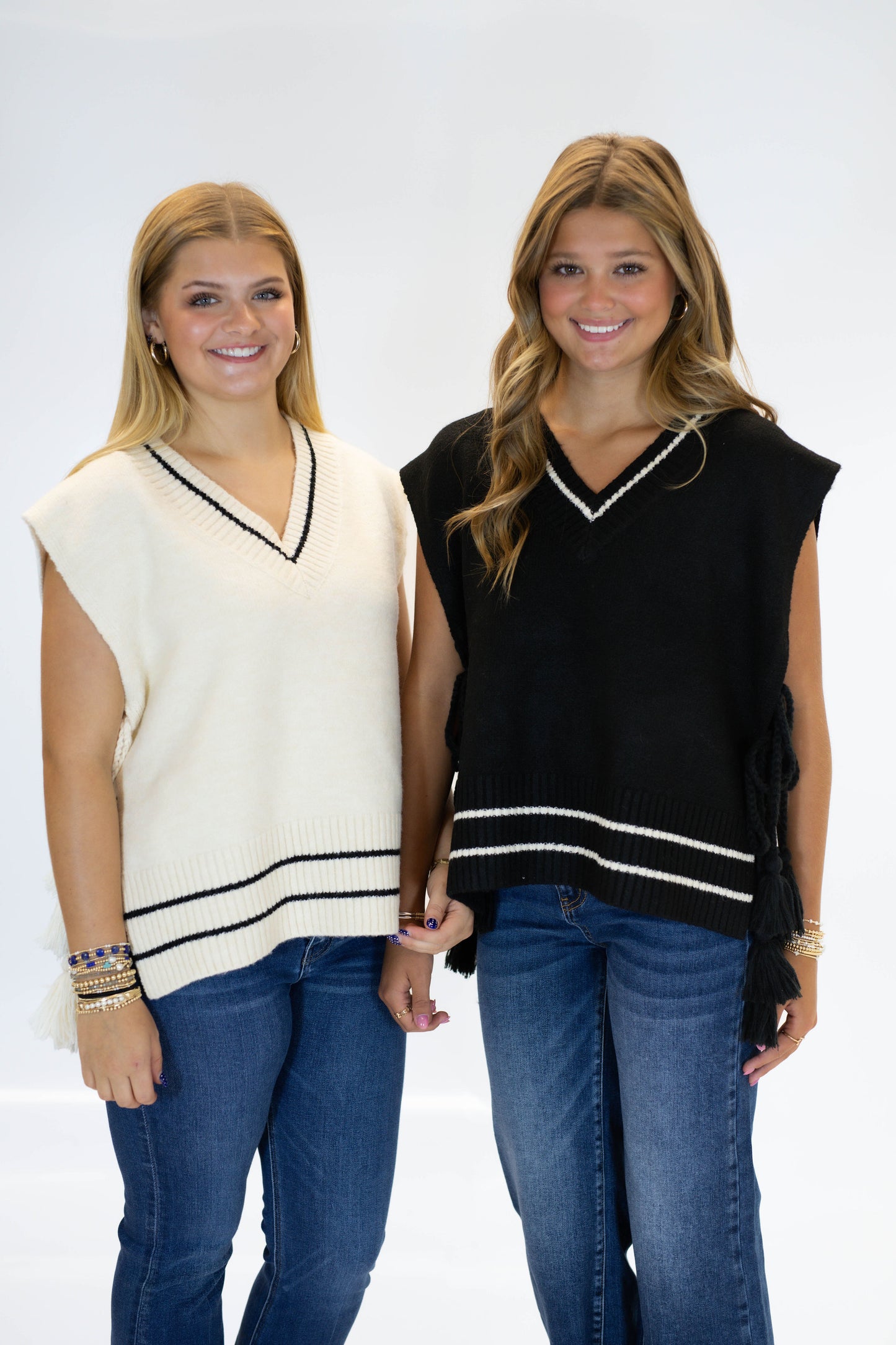 The Ivy Lane Sweater Vest- Black