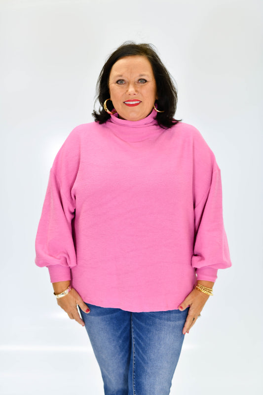 Daily Ease Sweater-Pink