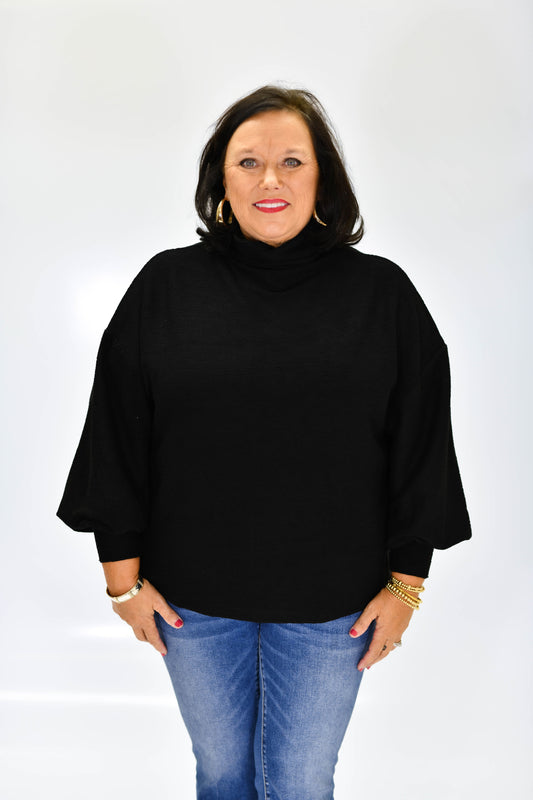 Daily Ease Sweater- Black