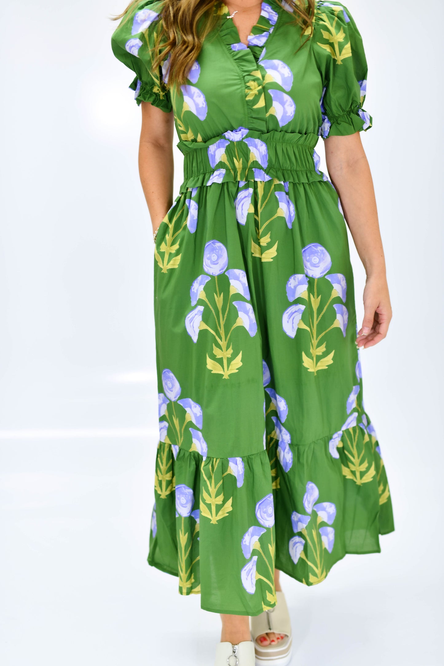 Meadow Bloom Midi Dress