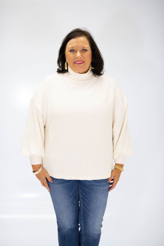 Daily Ease Sweater-White