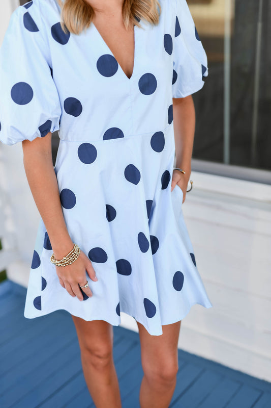 The Alison Dress in Blue