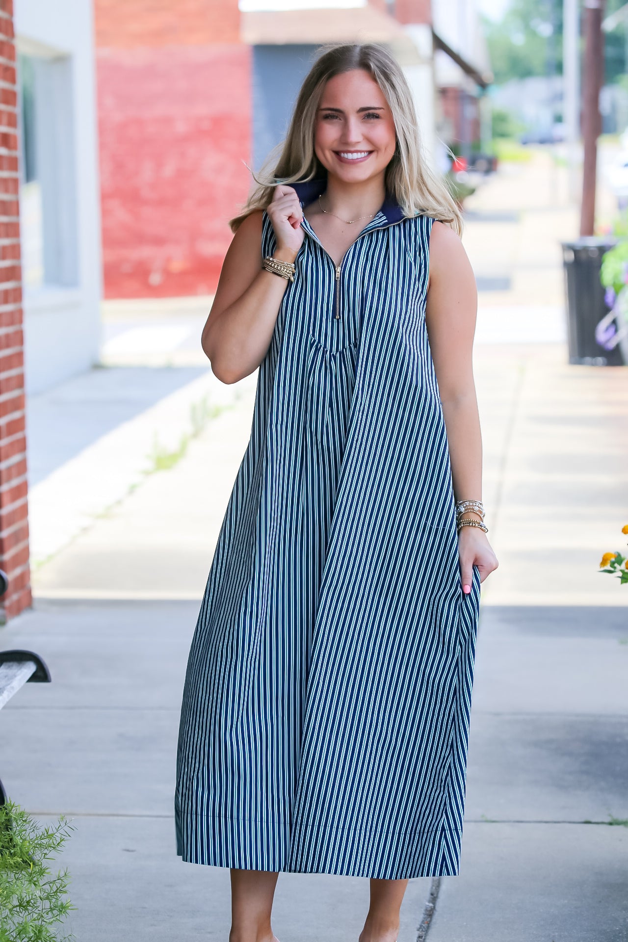 The Nantucket Dress in Navy