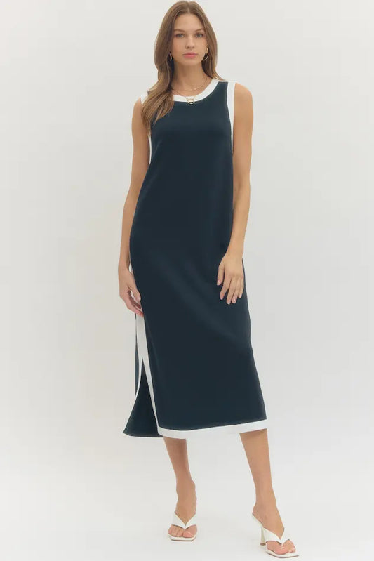The Sunday Stroll Dress- Navy