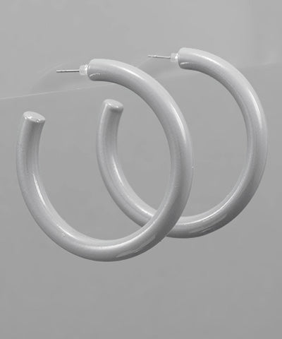 The Color Coat Hoop in White