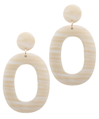 Oval Dangle Earrings