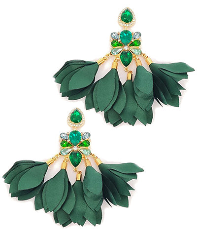 The Lane Earring in Green