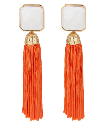 The Palmer earring in Orange