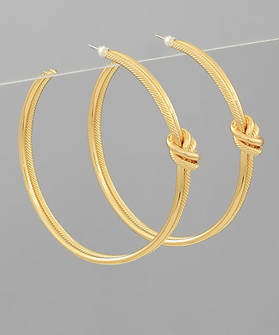 The Shiloh Knotted Hoops