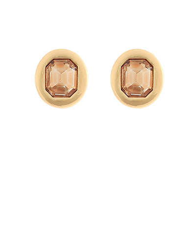 Topaz & Metal Earrings