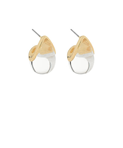 Teardrop Clear Earrings