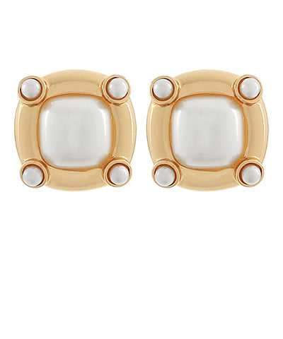 Color Mix Square Earrings