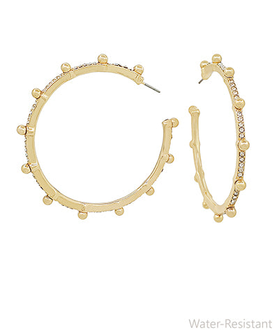 Dotted Metal Hoops