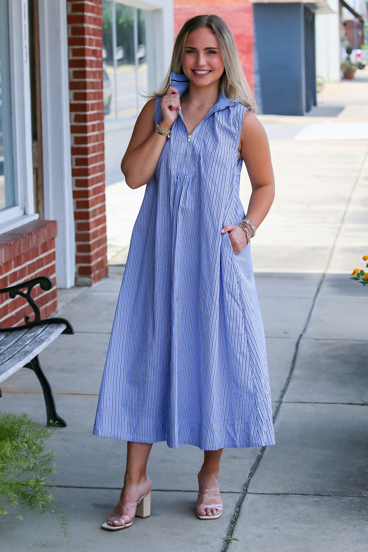 The Nantucket Dress in Blue