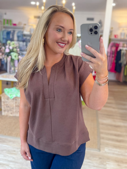The Espresso Edit Top in Brown