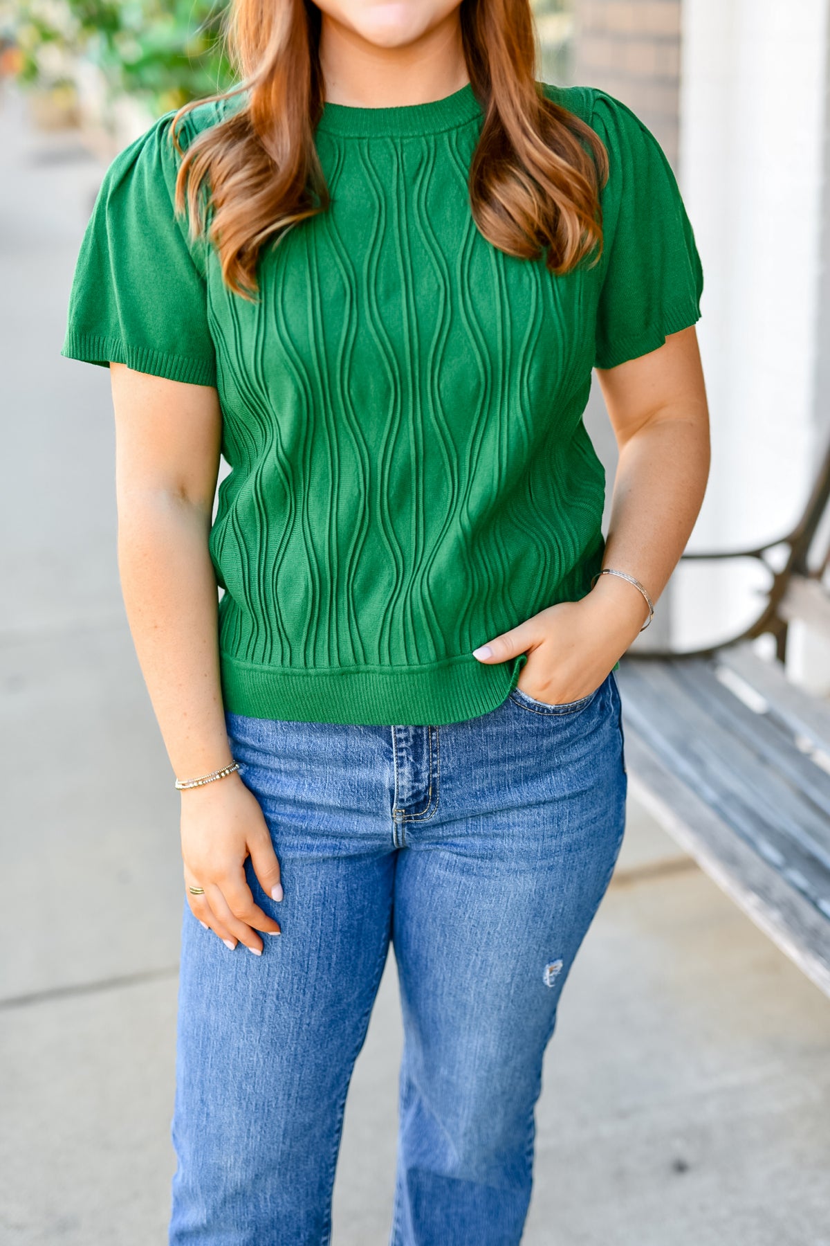 The Ivy League Sweater in Hunter Green
