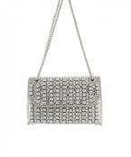 Pave Beaded Bag- Silver