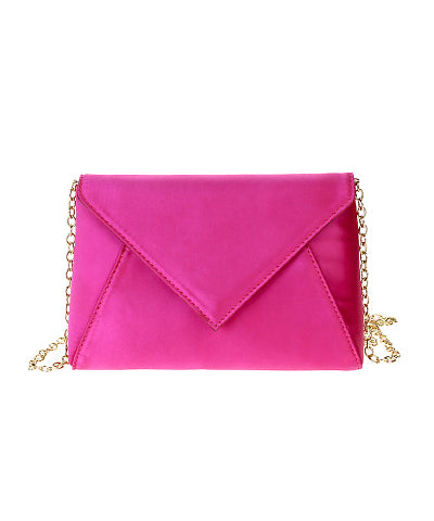 Silky Mini Clutch Bag-Fuchsia