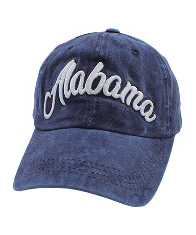 "Alabama" Embroidered Cap-Navy
