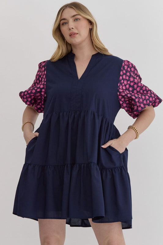 The Susanna Dress in Navy