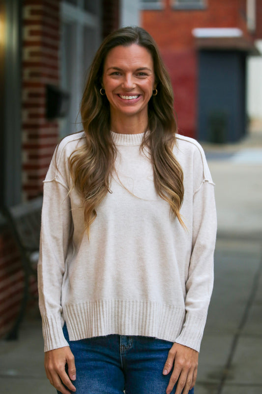 The Lennox Pullover-Oatmeal