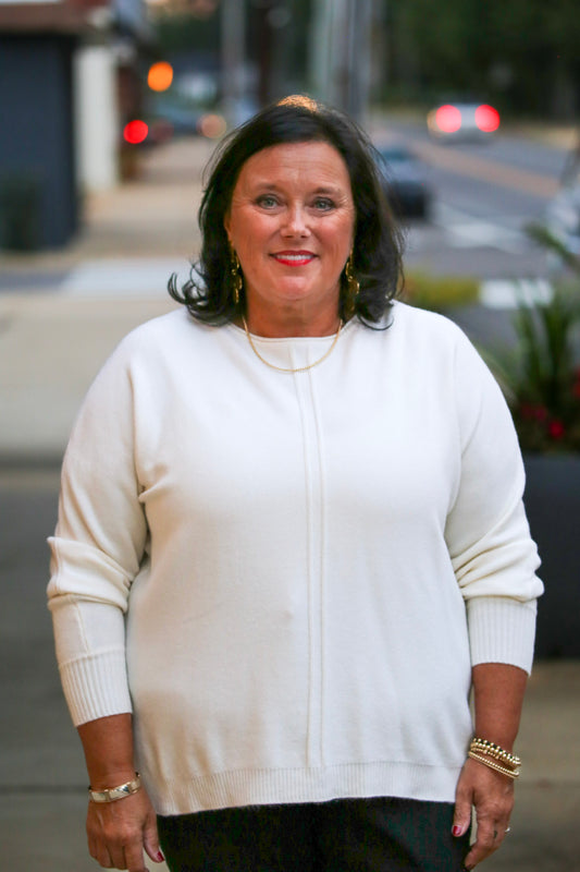 The Core Essential Sweater-Ivory