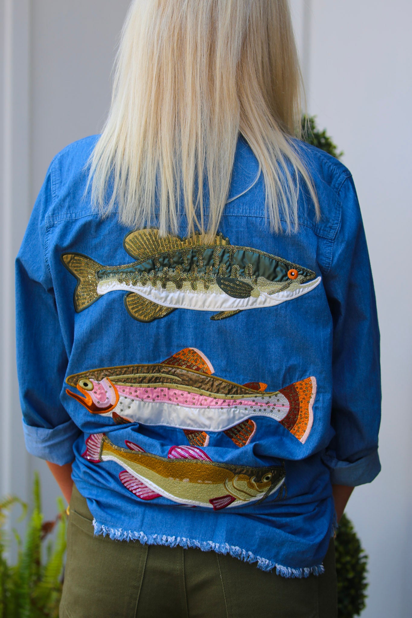 Gone Fishin' Button Down