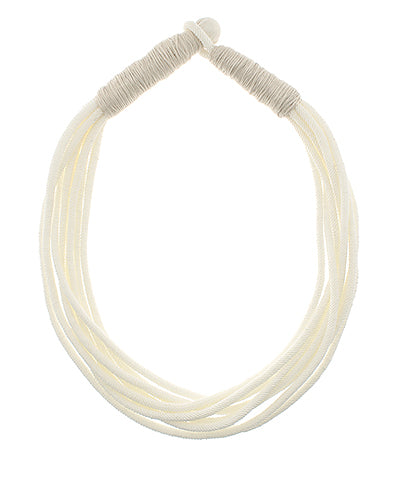 2MM Multi Rope Necklace-Ivory
