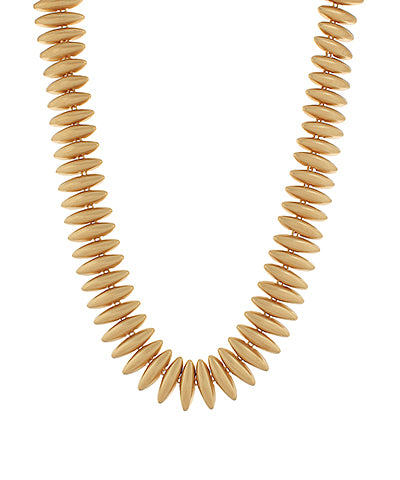 Golden Petal Statement Necklace