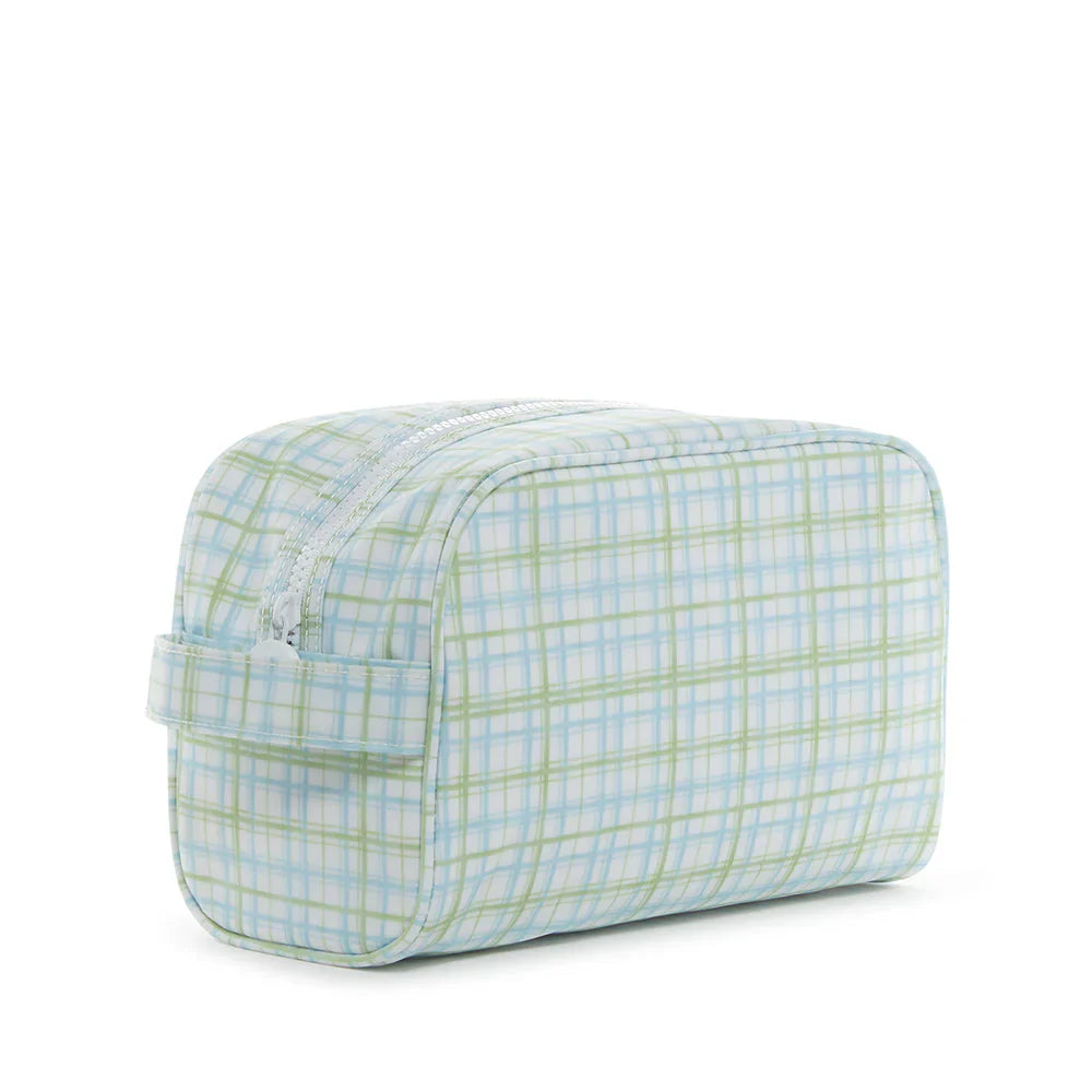 Stowaway Toiletry Bag Classic Plaid Green