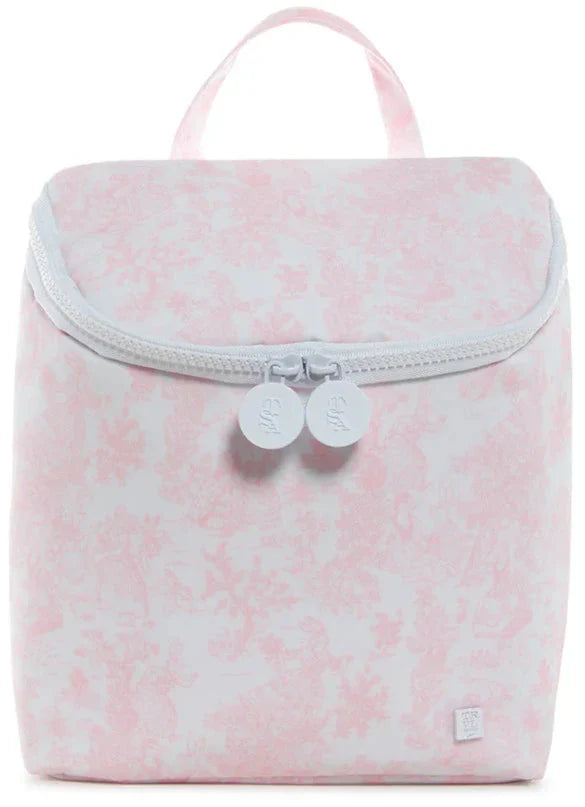 Pink Bunny Toile Take Away Lunch Bag
