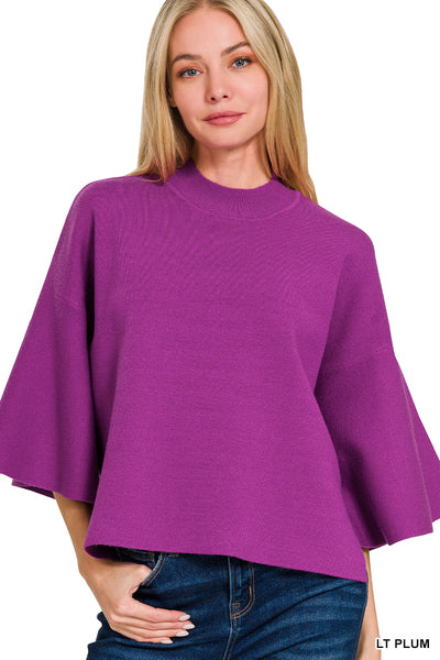 The Beth Bell Sleeve in Plum