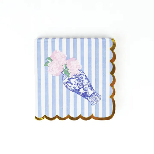Ginger Jar Floral Paper Beverage Napkin Packs