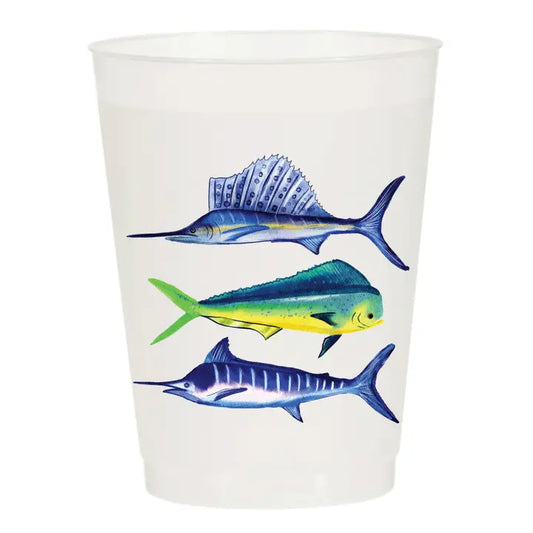 Sport Fish Frosted Cups- Set of 10