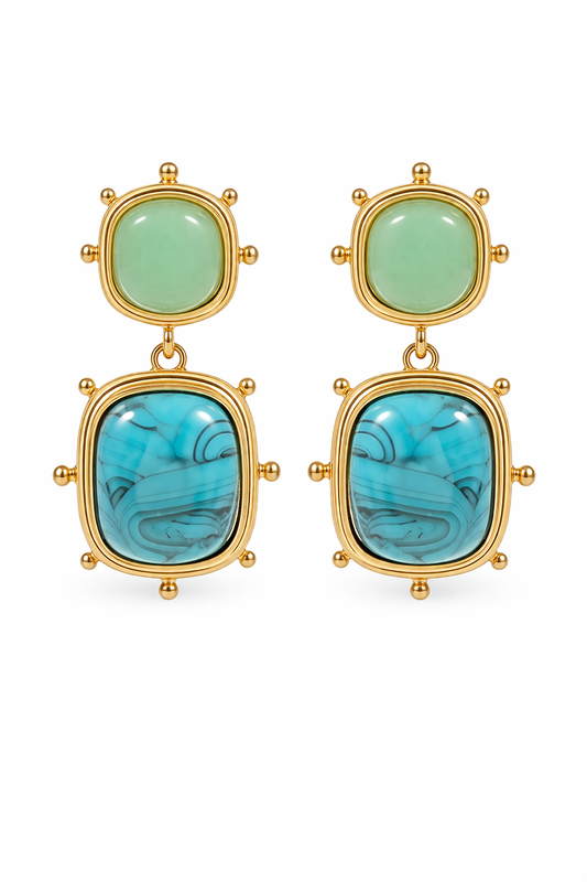 Seafoam Luxe Drop Earrings