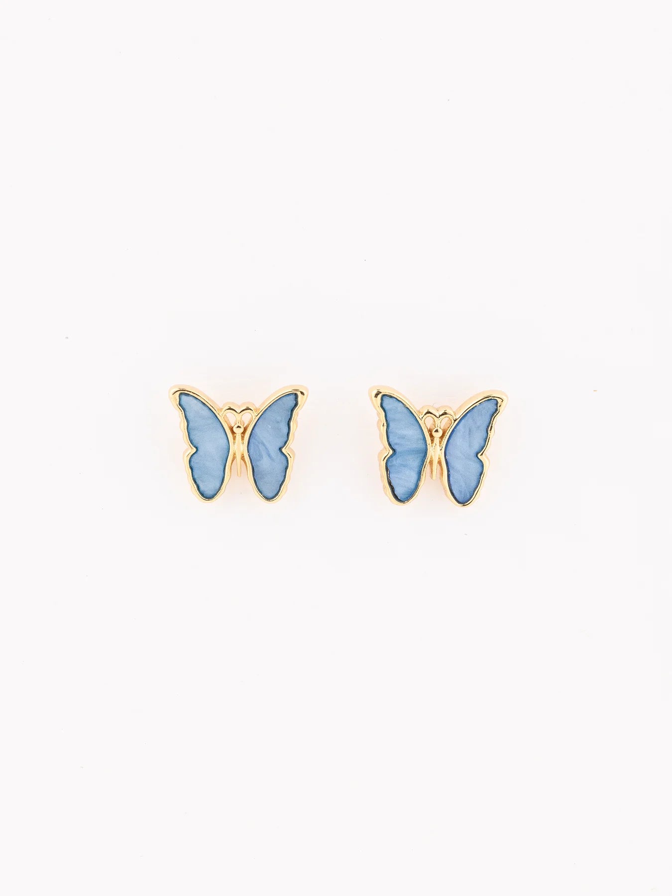 MM Girl Earrings-Blue Butterfly