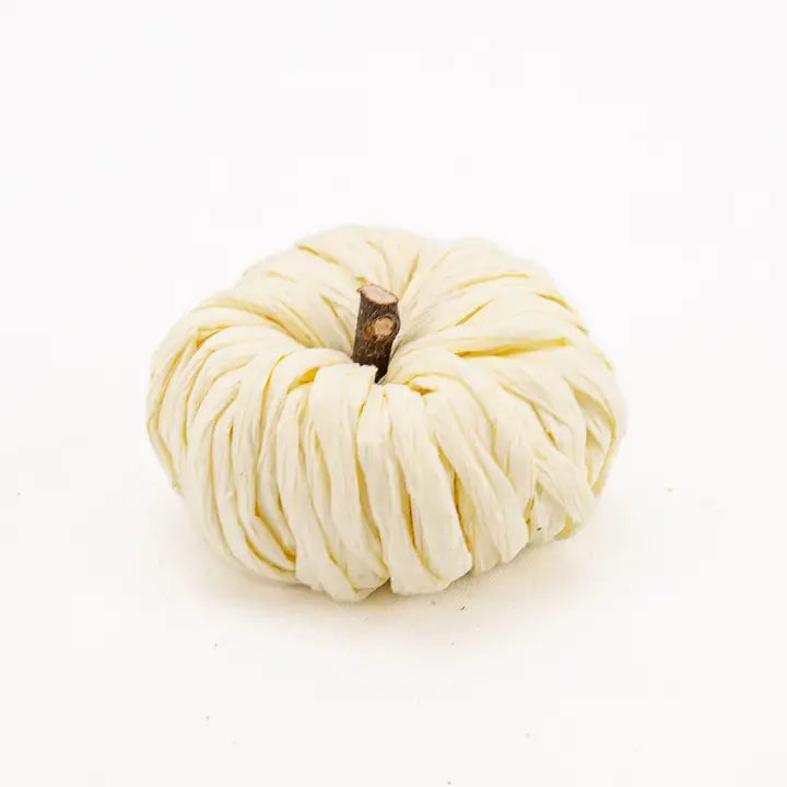 Petite Pumpkin White 3"