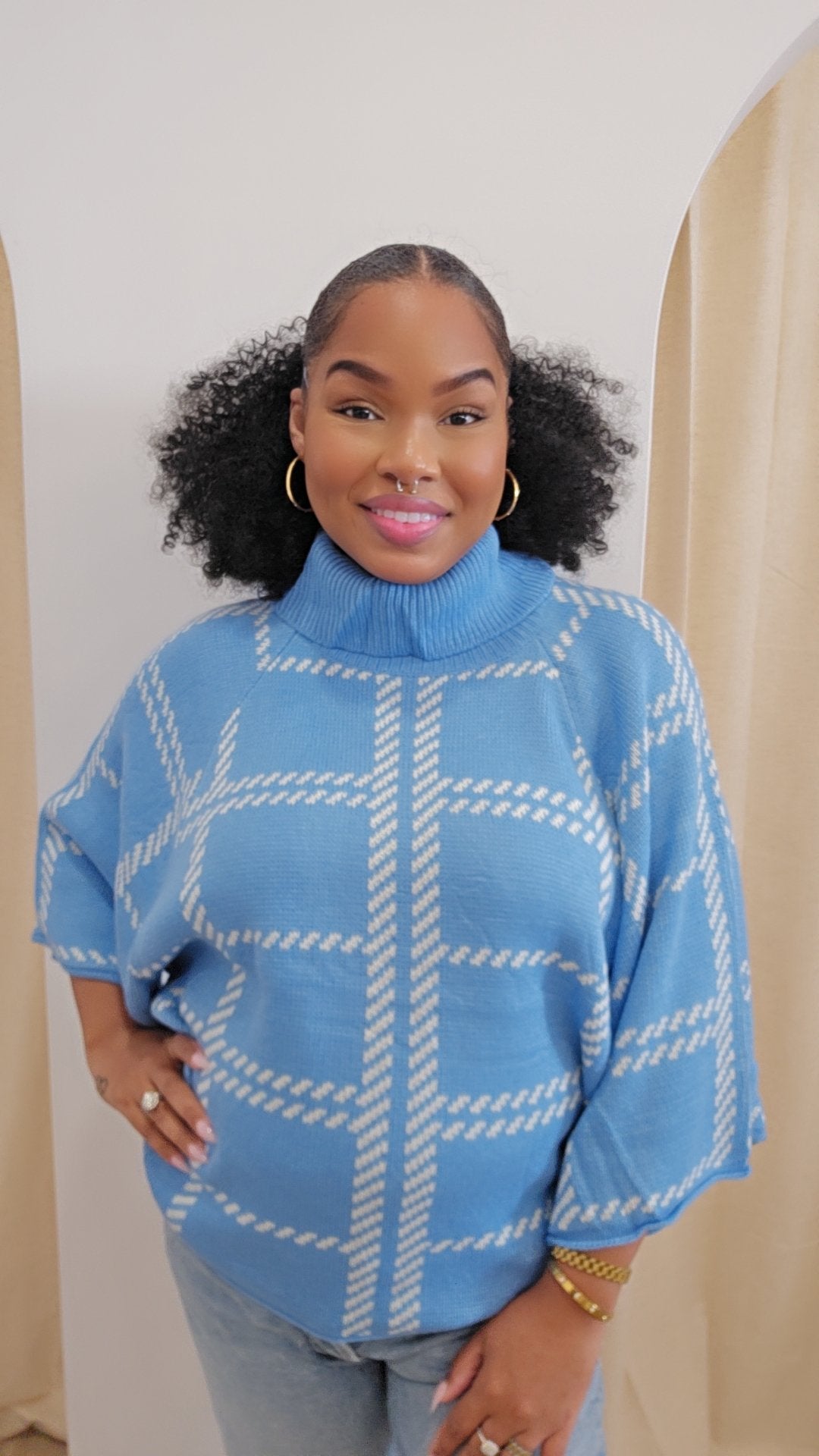 The Ann Kathryn Sweater in Blue