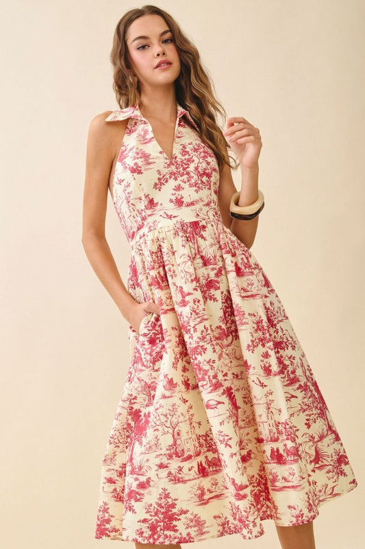 The First Down Flirt Midi Dress