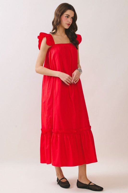 The Sweet Breeze Dress-Red