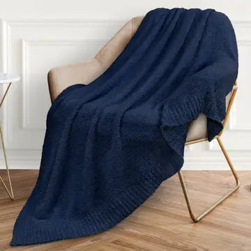 Buttery Soft Fluffy Knit Blanket- 4 Colors