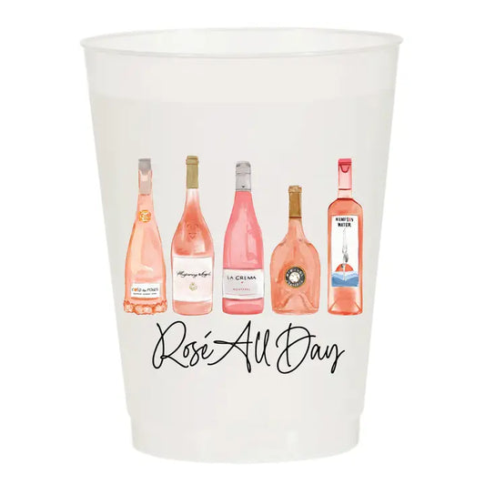 Rosé All Day Frosted Cups